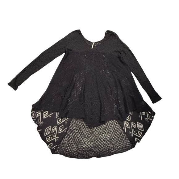 Free People Tops - 🖤 Free People Women’s “Twilight Hem” Knit Blouse – Size XSmall